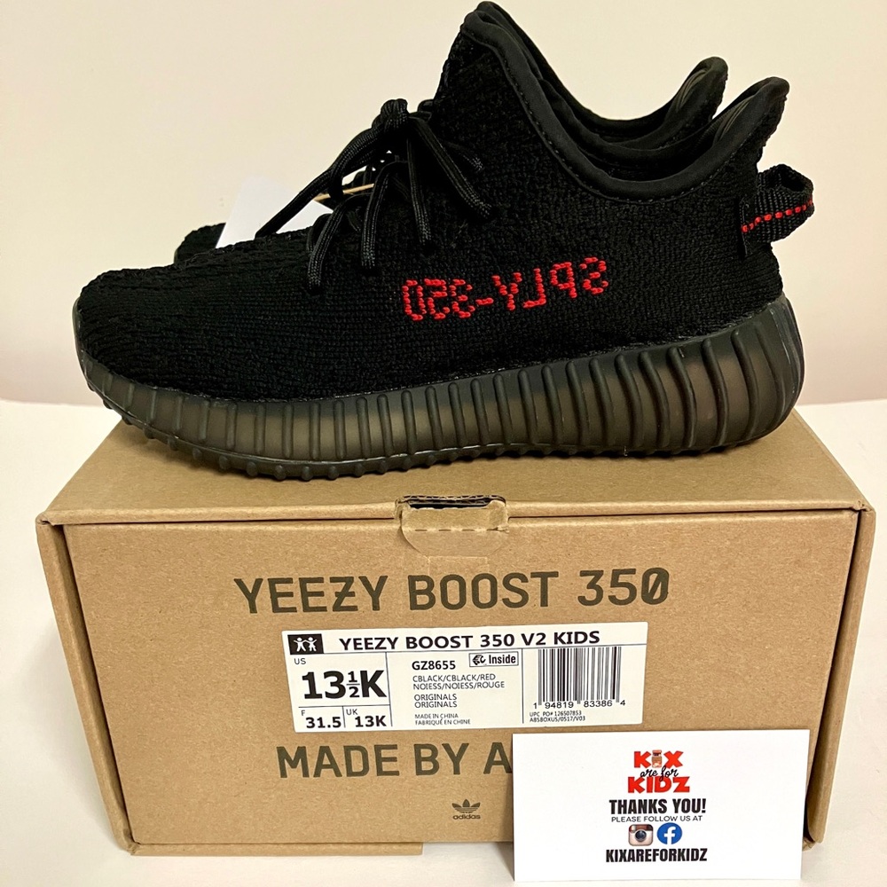 Kids Yeezy 350 Bred 13.5C